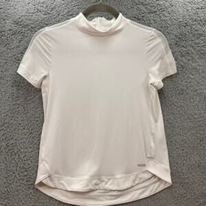 Dover Equestrian Horse Riding Shirt White Short Sleeve YOUTH Large Activewear